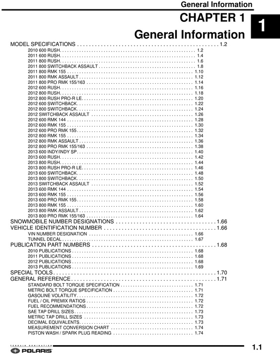 Product picture 2010 2011 2012 2013 Polaris Snowmobile Service Manual_600 800 Rush_Pro RMK_Assault_Indy_Switchback_