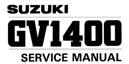Product picture 1986 1987 1988 1989 1990 Suzuki GV1400 Cavalcade models Service Repair Manual