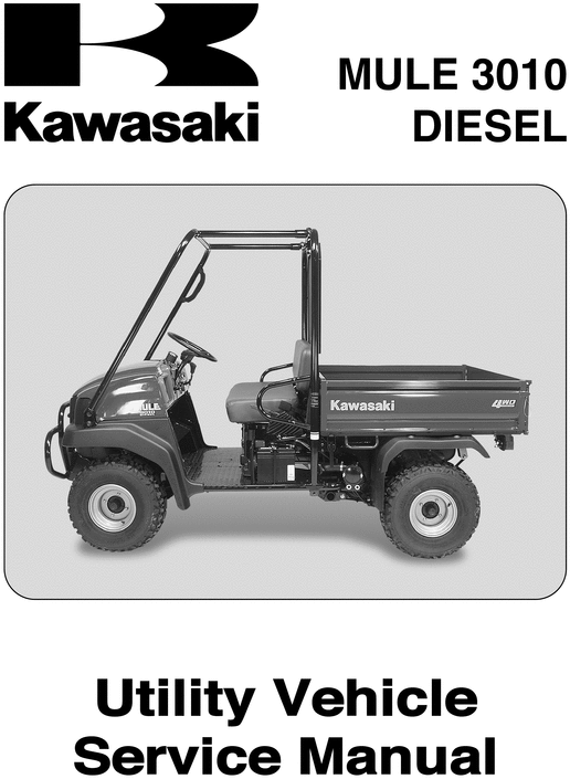 Product picture 2003 2004 Kawasaki Mule 3010 Diesel KAF950-B1_B2 models Service Manual